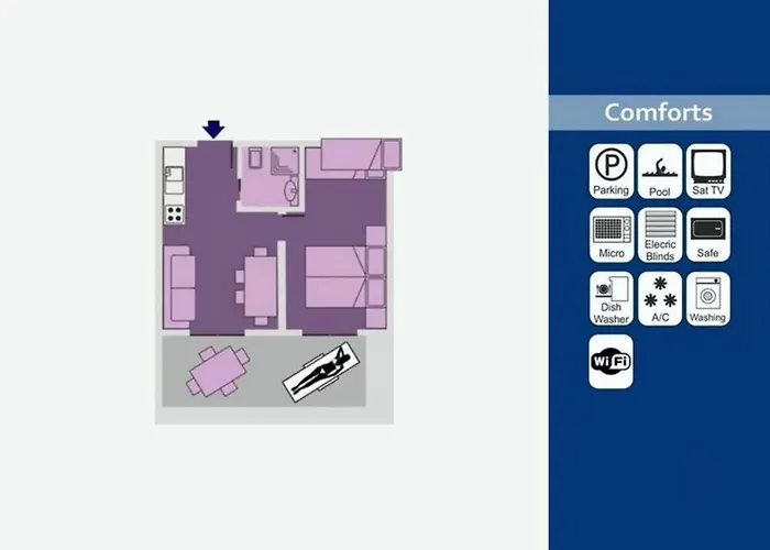 Flat In A With Shared Pool